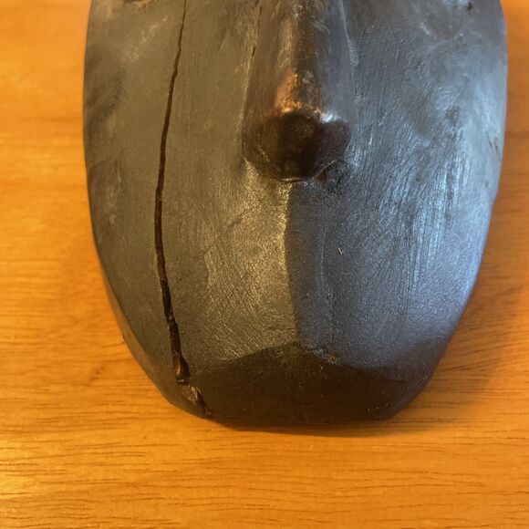 Lega Hand-Carved Vintage Wooden African Mask Dan People Western Africa - Picture 2 of 11